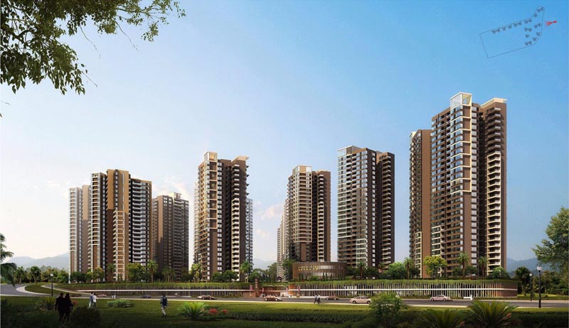 东田金湾项目位于郴州市王仙岭郴县路（湘南中学旁）