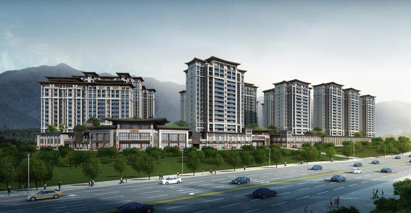 万腾观山悦项目位于郴州市后营大道与东湖西路交汇处