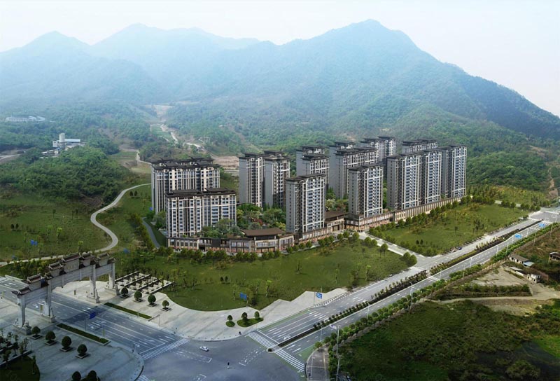 万腾观山悦项目位于郴州市后营大道与东湖西路交汇处