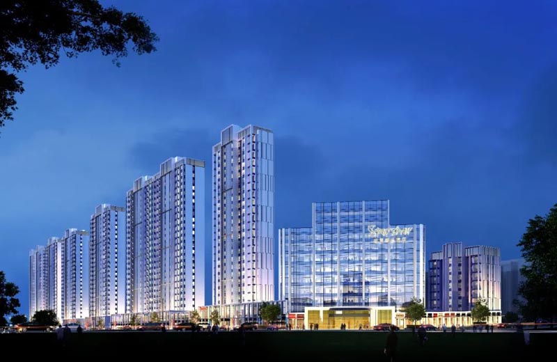 兴康城东央项目位于郴州市苏仙区郴县路与学院路交汇处