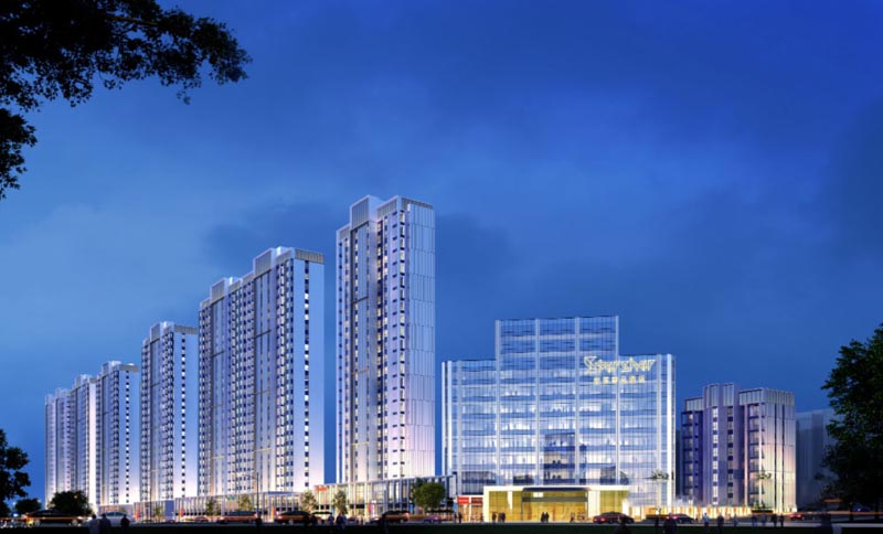 兴康城东央商业广场项目位于郴州市苏仙区白水路跟郴县路交汇处