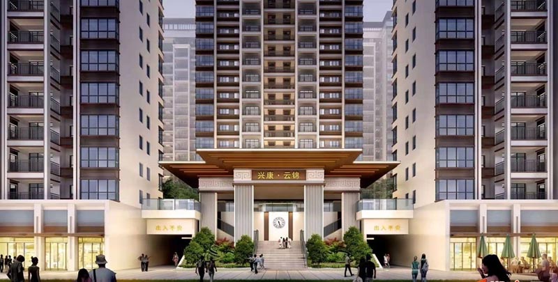 兴康云锦项目位于郴州市人民东路与郴资路交汇处