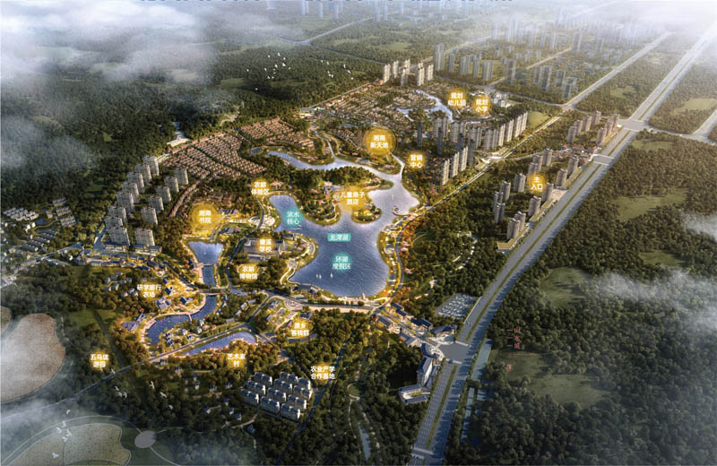 雅居乐合景南麓山居项目位于郴州市苏仙区飞天山镇和平村（郴州大道旁）