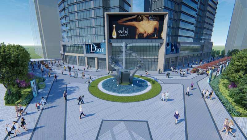 振兴之门项目位于郴州市青年大道与香雪桥交汇处（市公安局正对面）