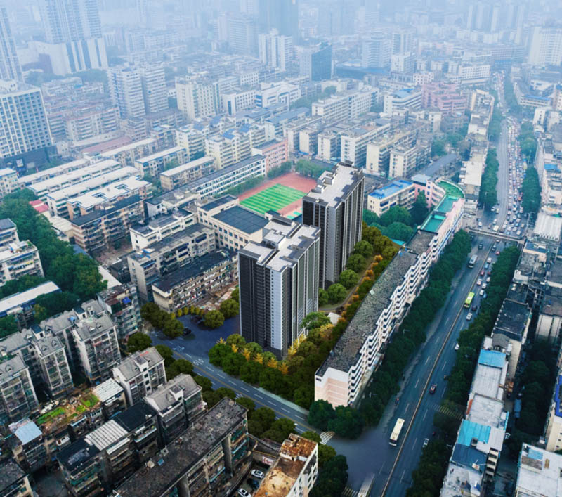 新星书苑项目位于郴州市北湖区燕泉北路三完小旁