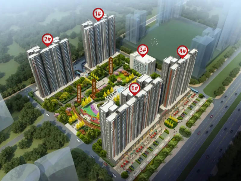 东升丹桂园项目位于郴州市郴州大道&bull;郴州科技工业园正门