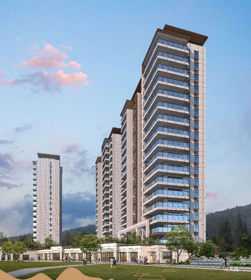 仙岭湖畔项目位于郴州南岭大道仙岭湖体育公园