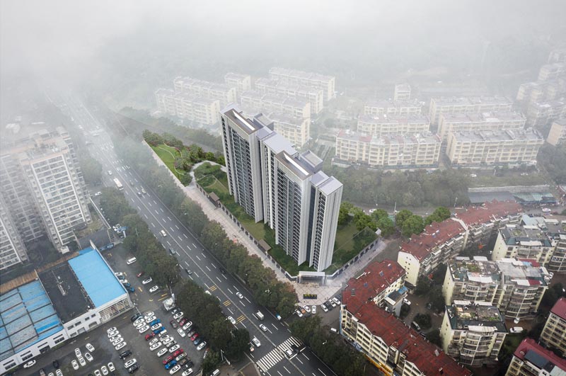 十九峯项目位于郴州市国庆南路与丁家湾路交汇处（十九中旁）