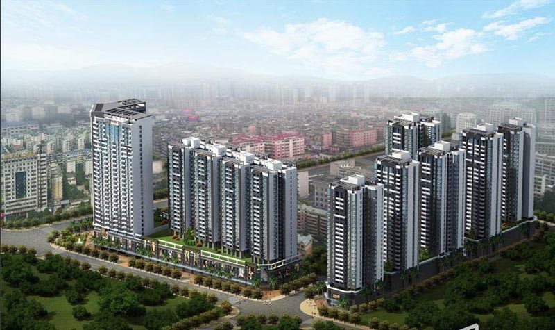 林邑星城项目位于郴州市民生路两侧及燕泉路东侧