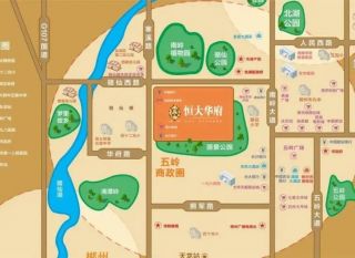 郴州北湖区恒大华府为您提供该项目区位图欣赏