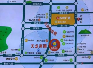 郴州北湖区龙云公馆为您提供该项目区位图欣赏