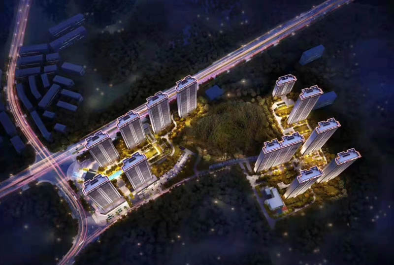 中梁首府项目位于郴州市北湖区郴州大道与冲口路交汇处东南侧