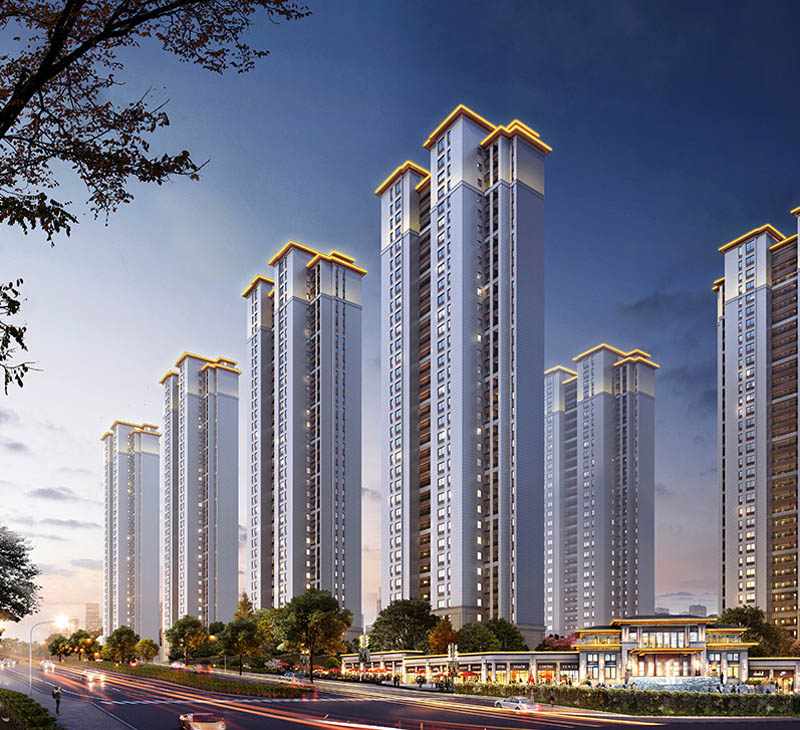 中梁首府项目位于郴州市北湖区郴州大道与冲口路交汇处东南侧