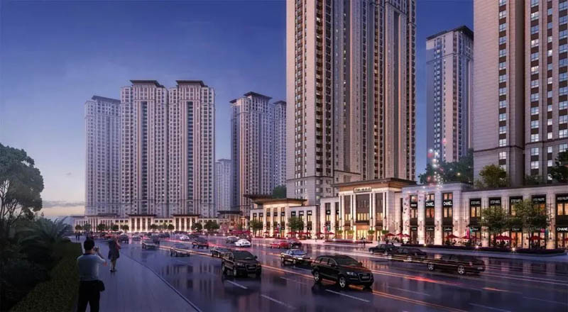 中铁岭南府项目位于郴州市香雪路和南岭大道交汇处