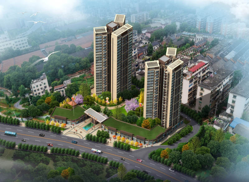 鼎森书香苑项目位于郴州市同福路66号（新一中旁）