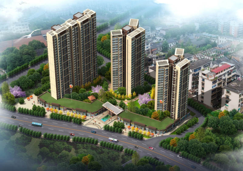 鼎森书香苑项目位于郴州市同福路66号（新一中旁）