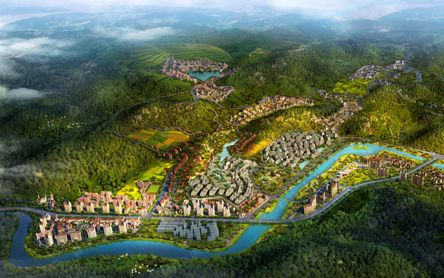 十畝泉生活项目位于湖南郴州苏仙区十畝国际温泉城（原天堂温泉景区）