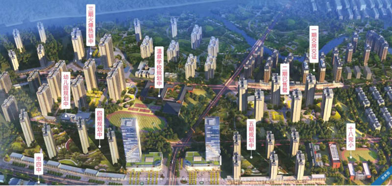 众联北城天悦项目位于郴州市南岭大道与温泉路交汇处