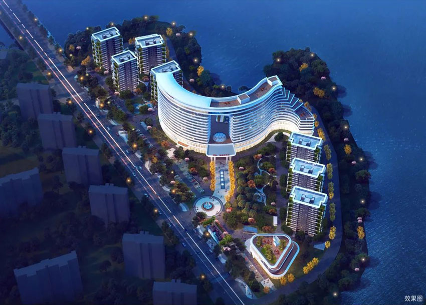 辉达温德姆项目位于沅江市浩江湖路西侧