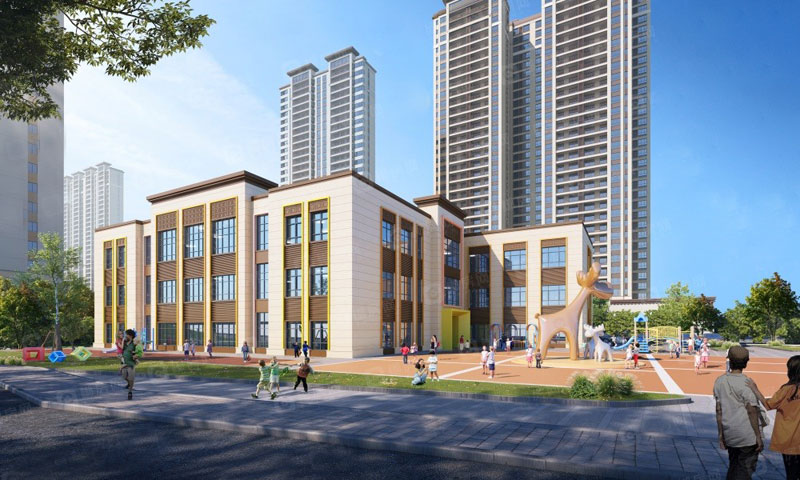 鑫汇正和圆项目位于梨树山路与槐树路交汇处(鸽皇院子正对面)