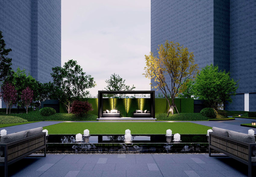 江山天著项目位于郴江路石榴湾公园东门（奥米茄天桥）