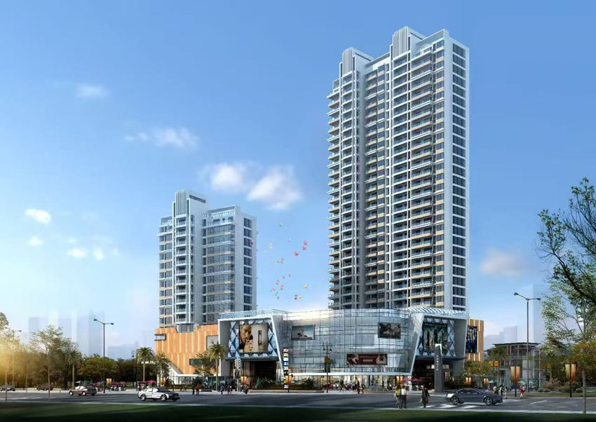 东湖中央广场项目位于湘阴县江东路宗棠广场正对面(原老汽车站）