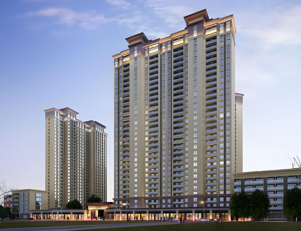 中央府二期项目位于衡山县城龙泉路与人民西路交汇处