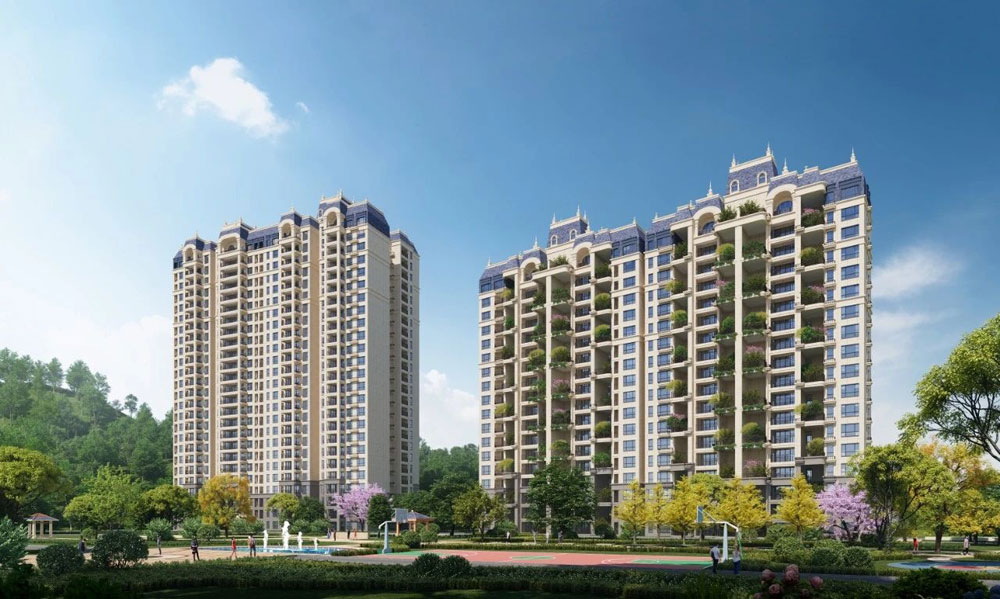 金麟名著项目位于桂阳县龙潭东路宝蓝广场旁