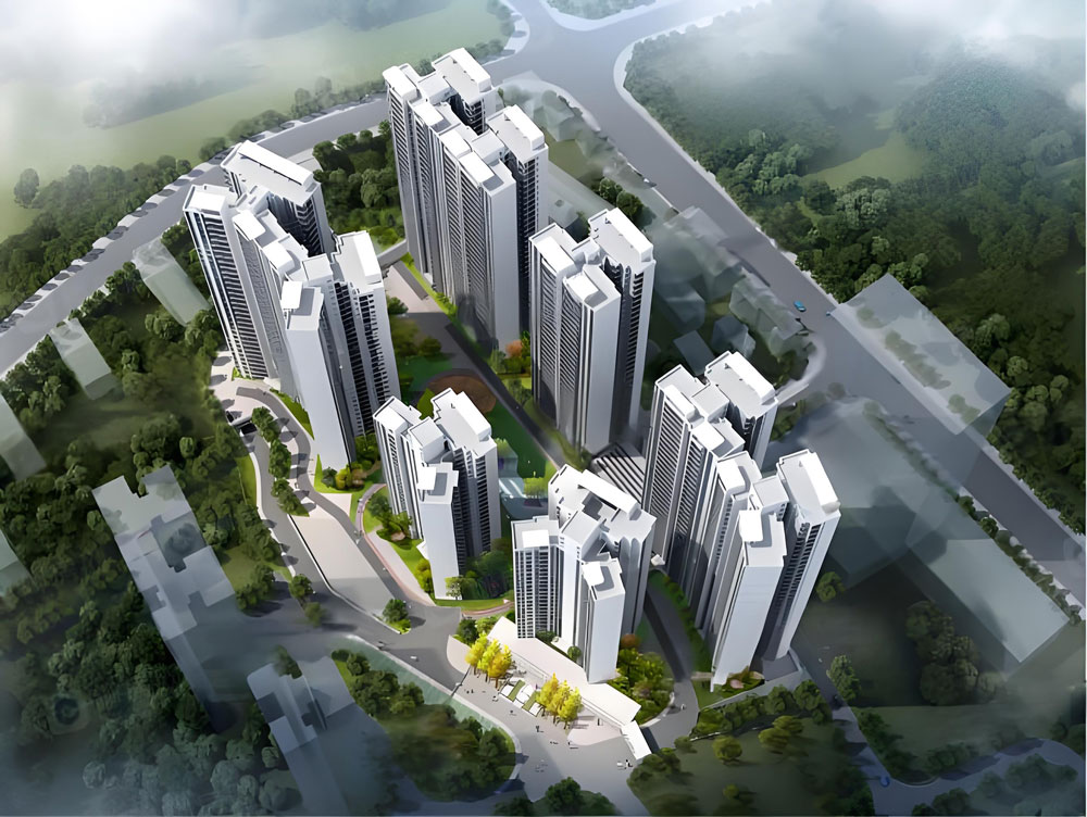 北湖峯境199项目位于郴州市北湖公园旁