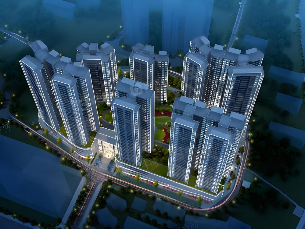 北湖峯境199项目位于郴州市北湖公园旁