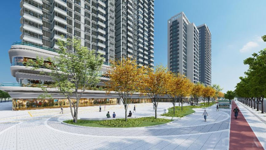 新熙里二期项目位于常洞庭大道与朝阳路交汇处